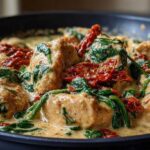 One-Pot Creamy Tuscan Chicken with Spinach