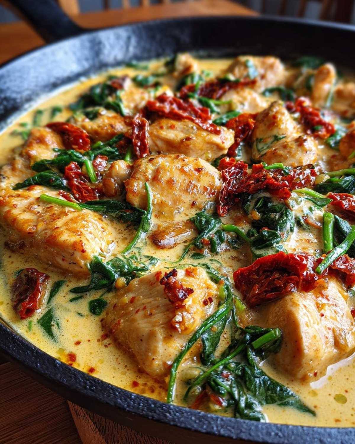 One-Pot Creamy Tuscan Chicken with Spinach - detail 2