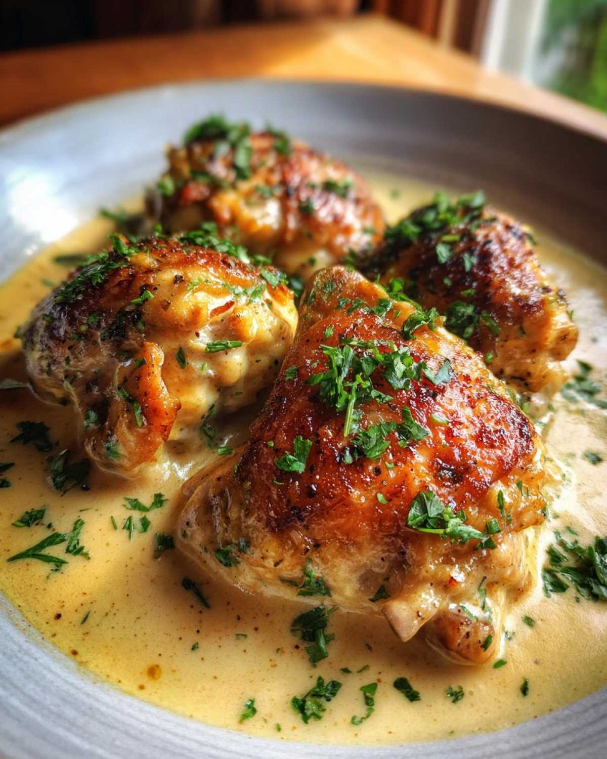 Pan-Seared Chicken in Apple Cider Cream Sauce - detail 2