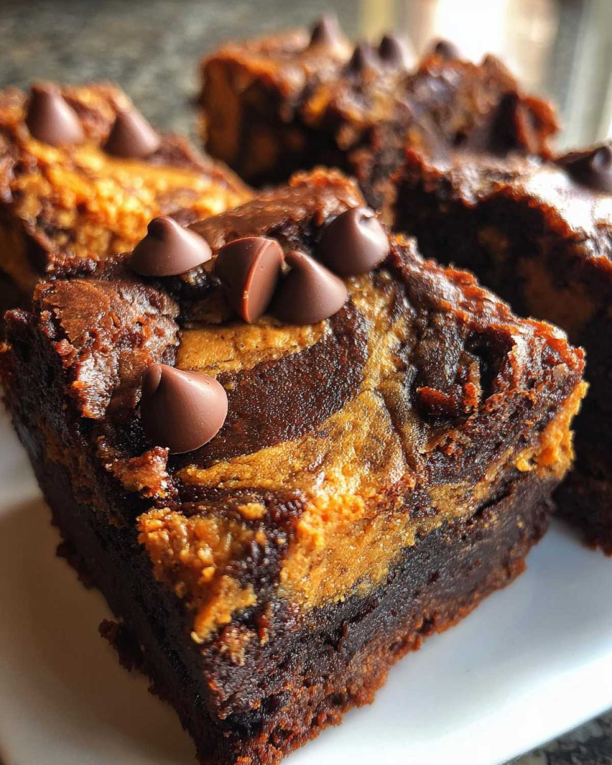 Pumpkin Chocolate Swirl Brownies - detail 1