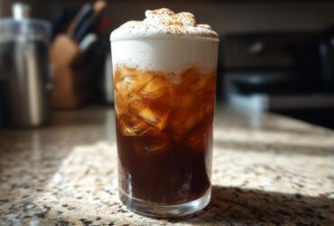 Pumpkin Spice Cold Brew with Sweet Cream Foam
