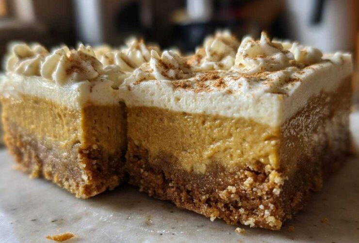 Pumpkin Spice Latte Cheesecake Bars