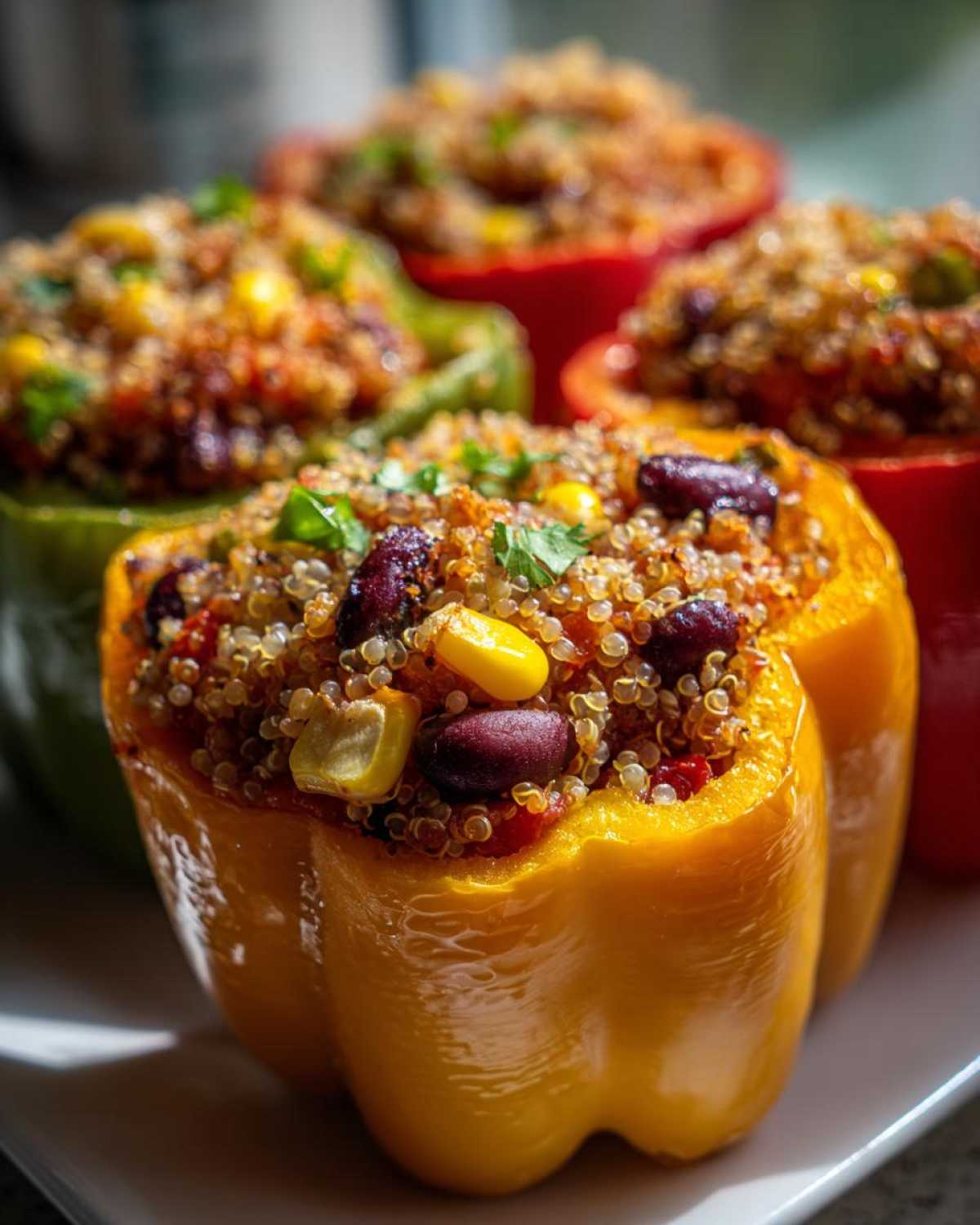 Quinoa Black Bean Stuffed Peppers - detail 2