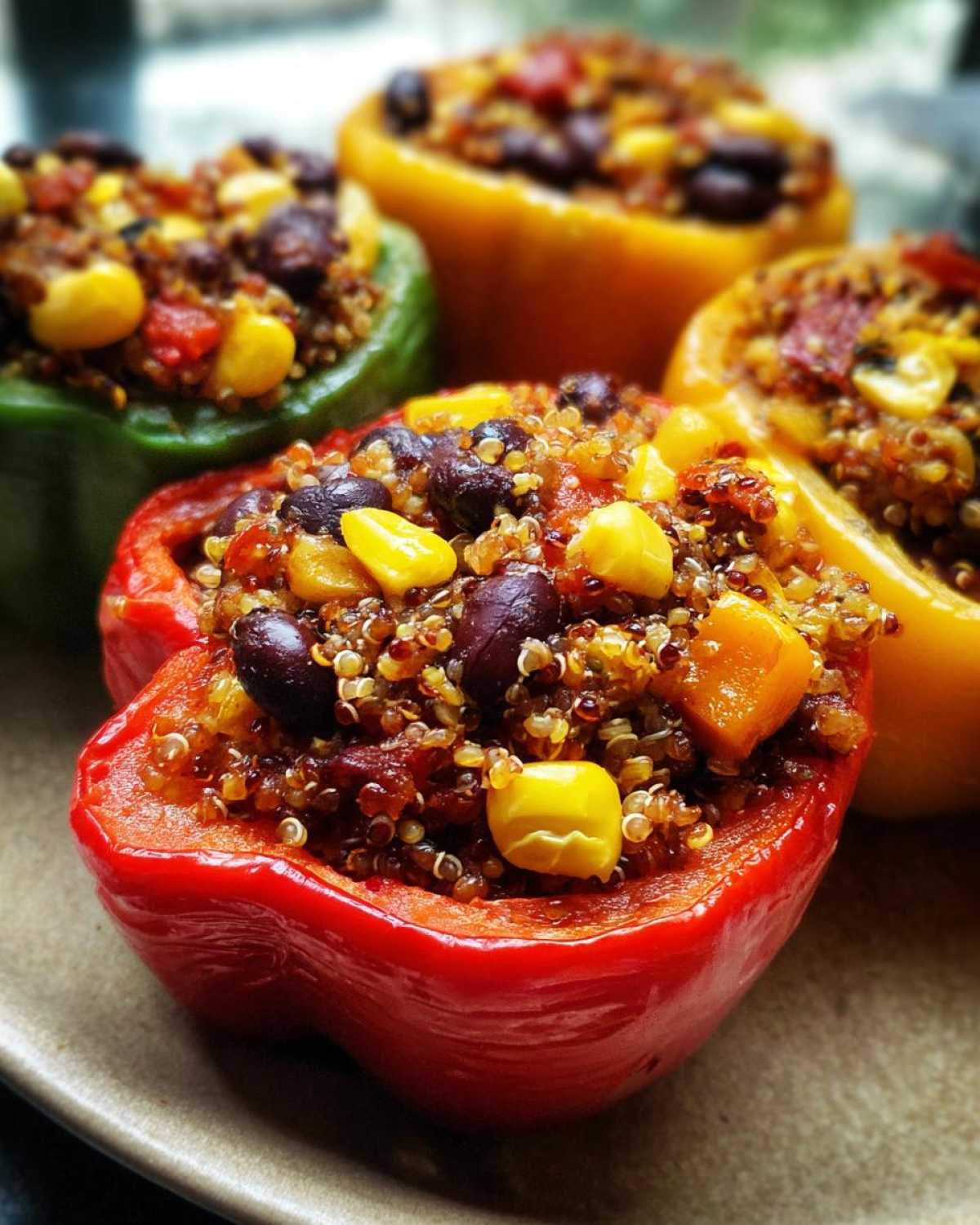 Quinoa Black Bean Stuffed Peppers - detail 3