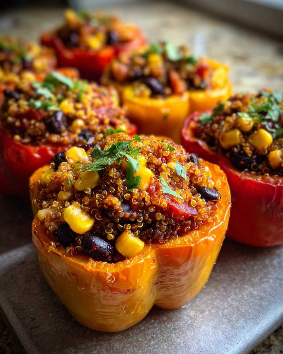 Quinoa Black Bean Stuffed Peppers - detail 4