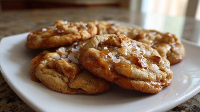 Salted Caramel Apple Pie Cookies