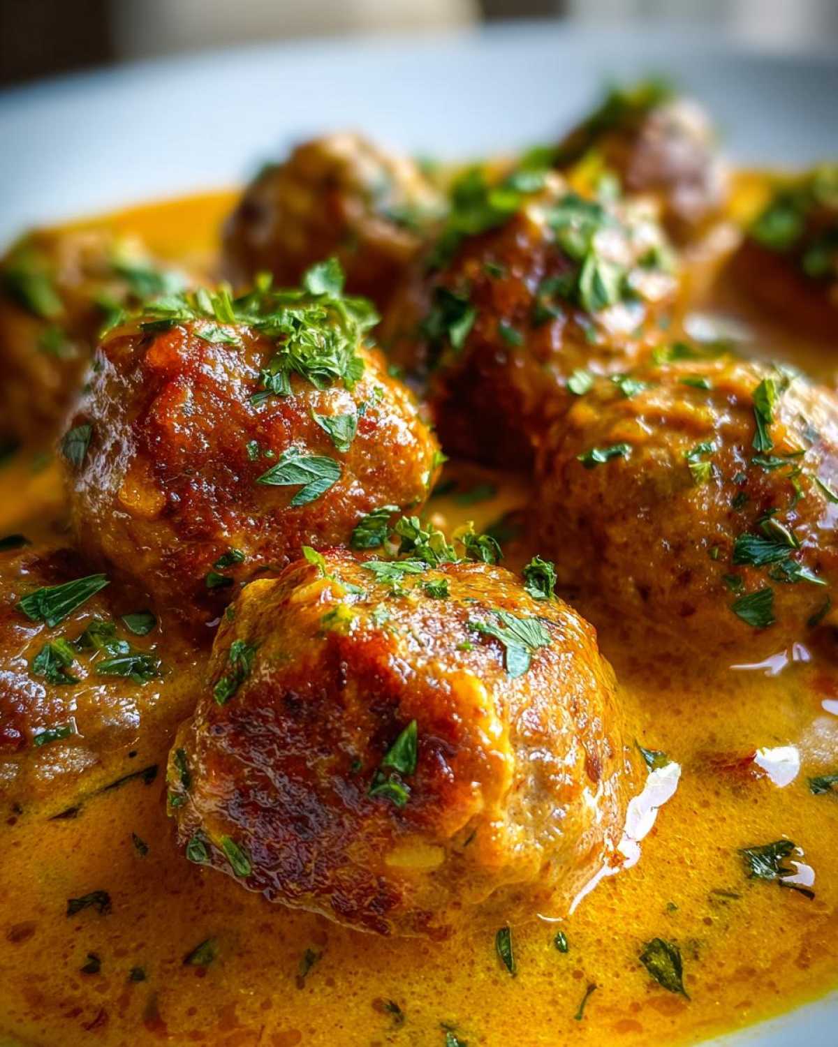 Skillet Turkey Meatballs in Pumpkin Curry Sauce - detail 4