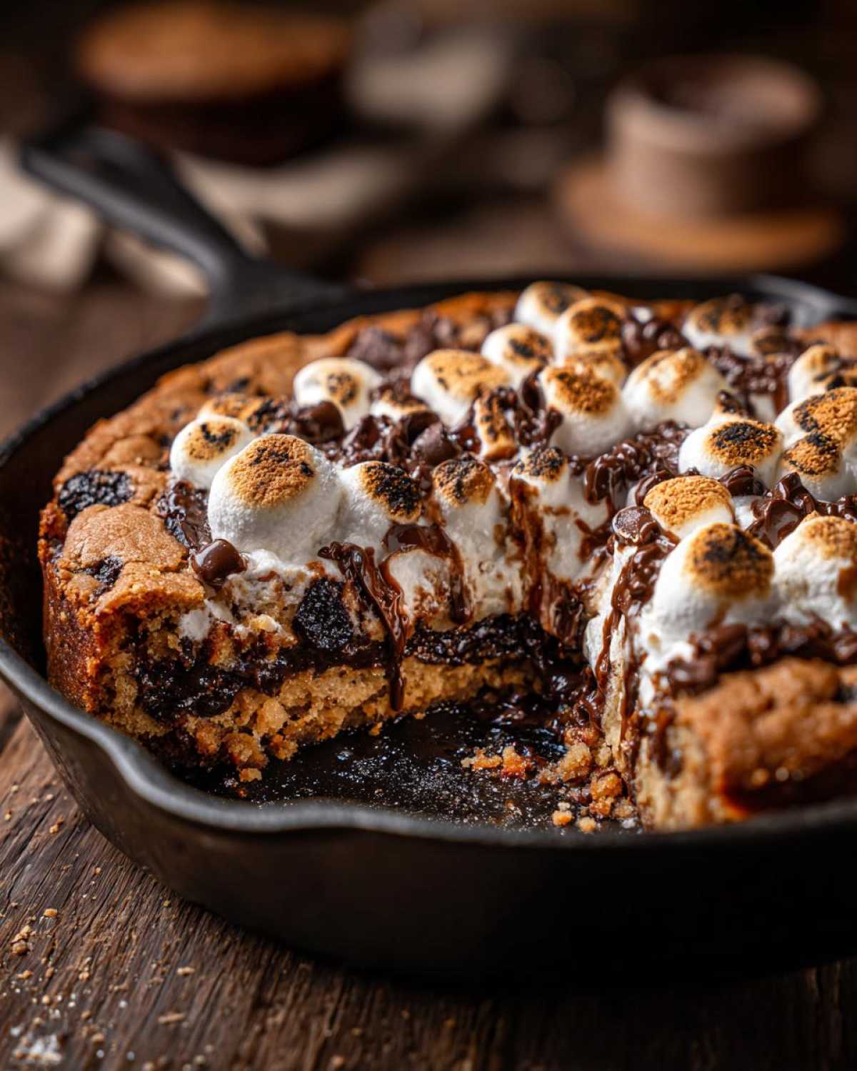 S’mores Stuffed Skillet Cookie - detail 1