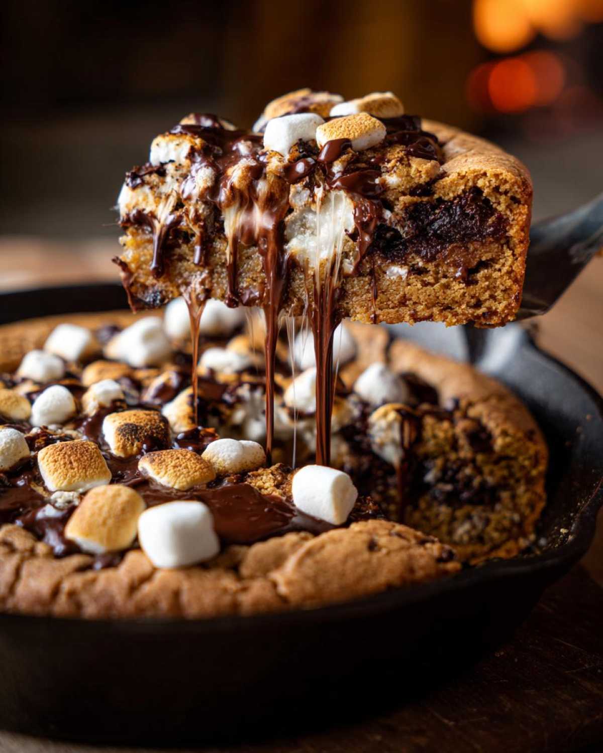 S’mores Stuffed Skillet Cookie - detail 2
