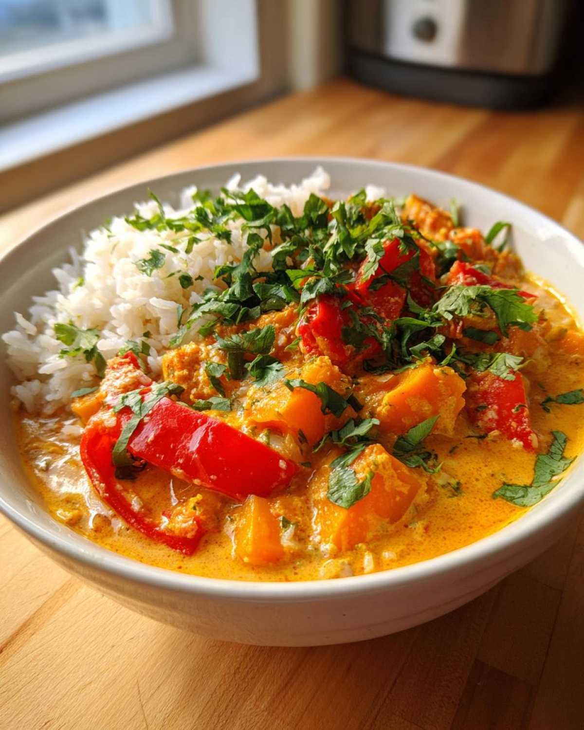 Spicy Thai Pumpkin Curry with Coconut Milk - detail 1