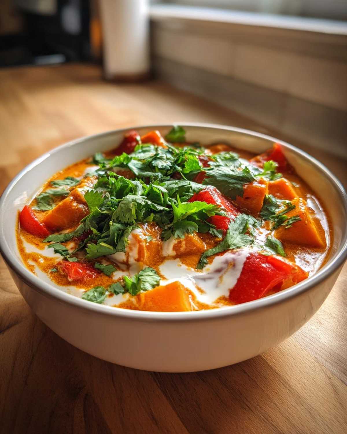Spicy Thai Pumpkin Curry with Coconut Milk - detail 2