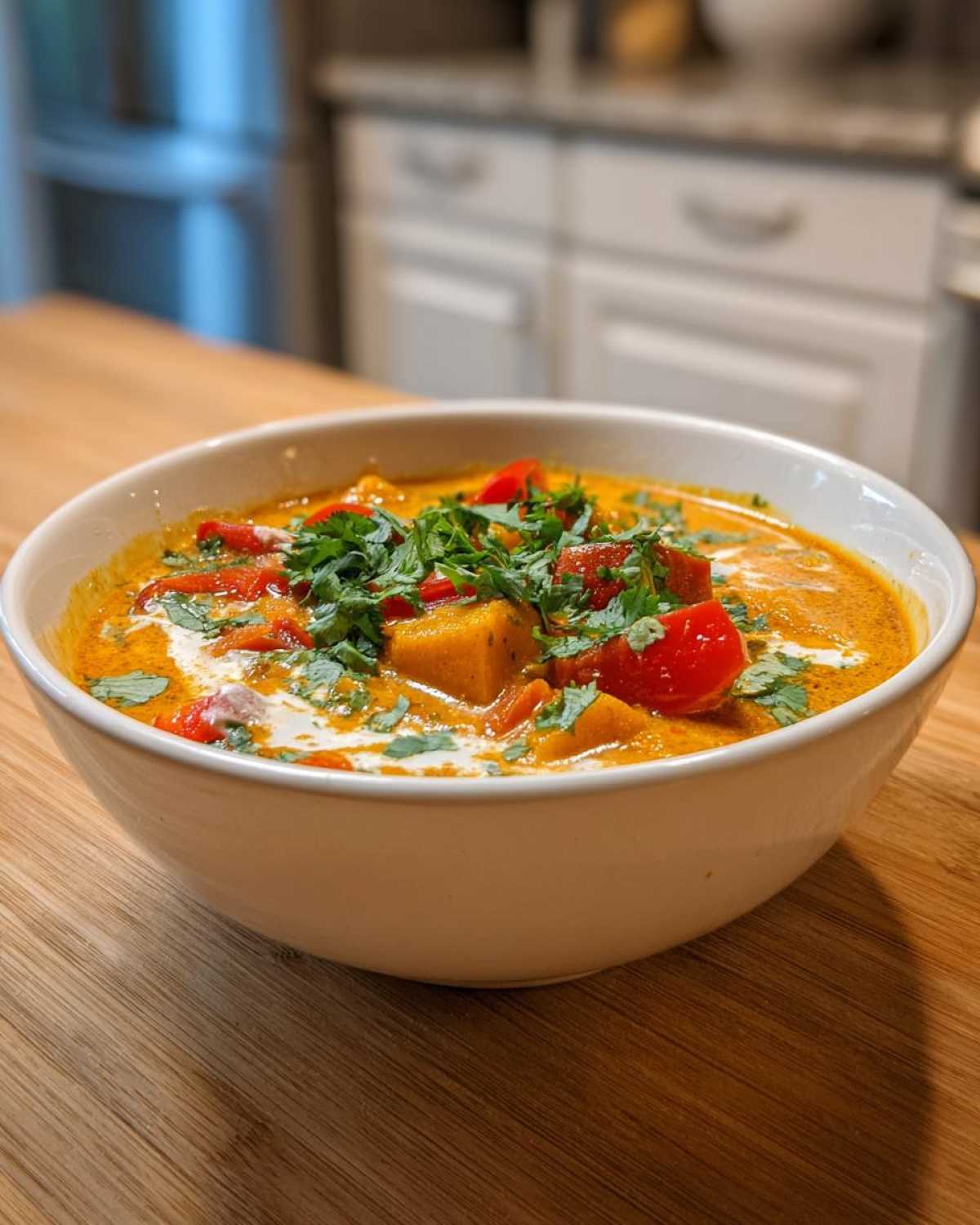 Spicy Thai Pumpkin Curry with Coconut Milk - detail 4