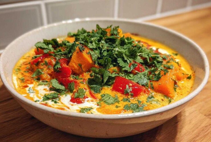 Spicy Thai Pumpkin Curry with Coconut Milk