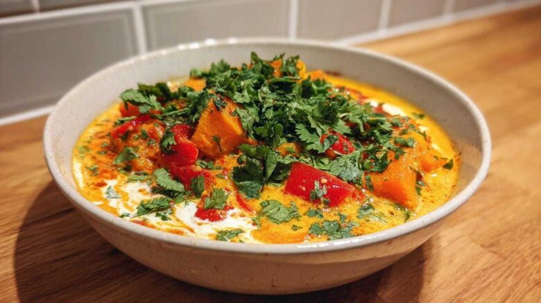 Spicy Thai Pumpkin Curry with Coconut Milk