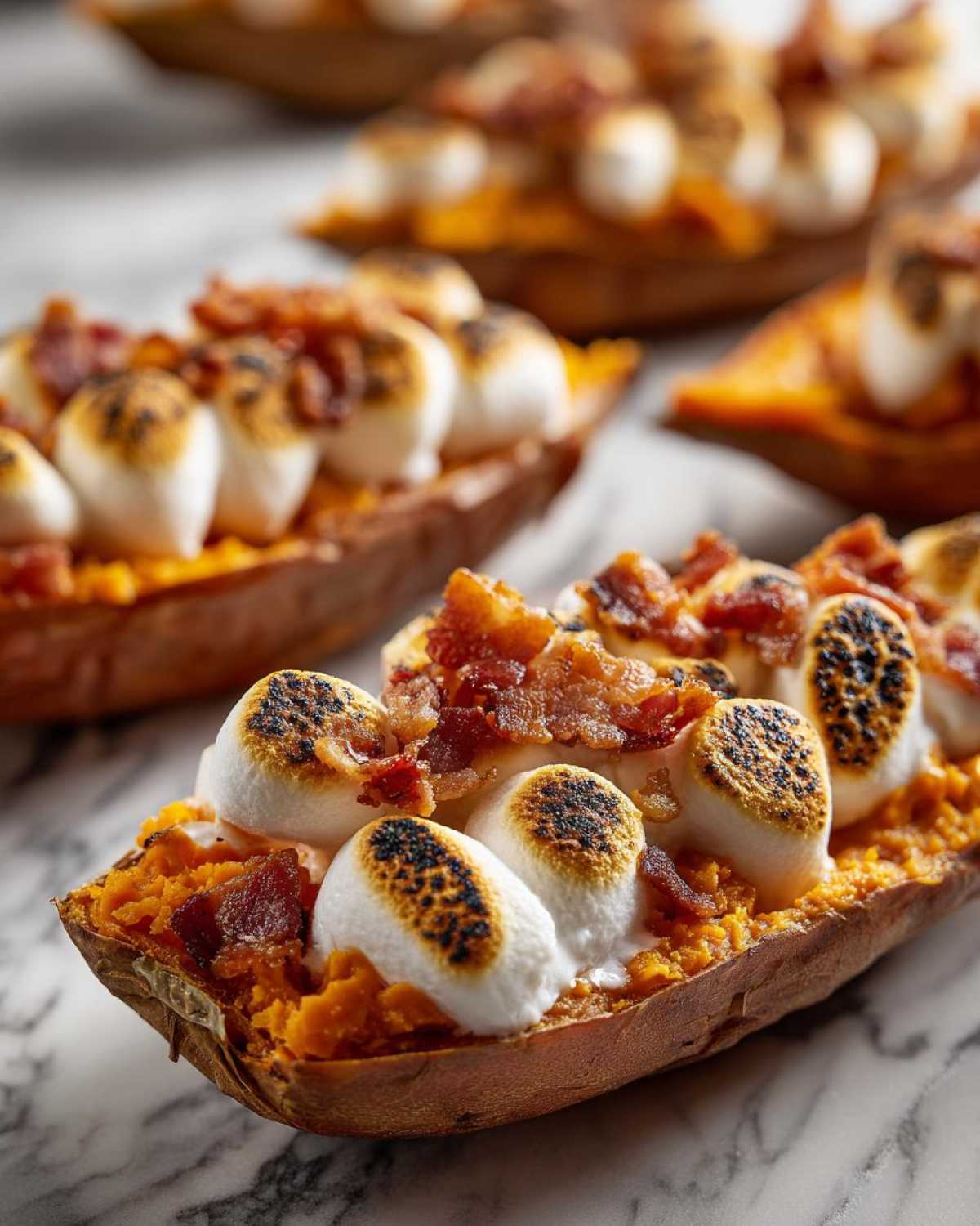 Sweet Potato Skins with Marshmallow and Bacon - detail 2