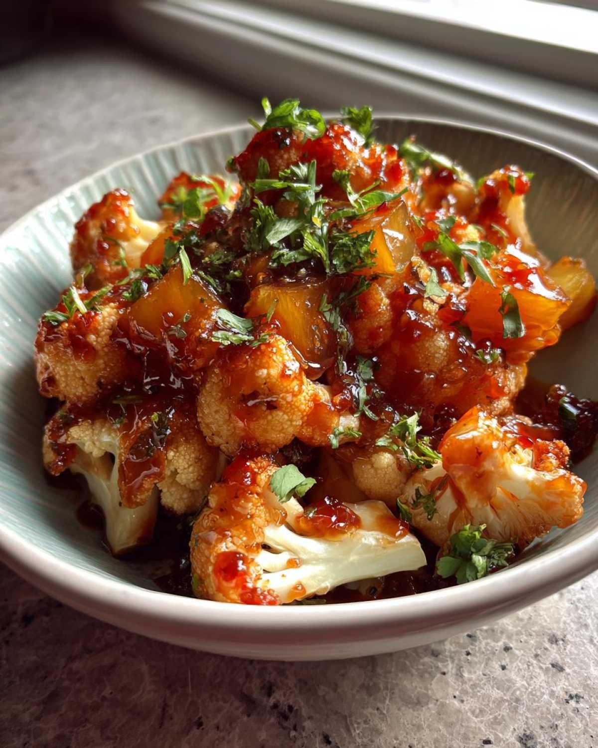 Sweet and Sour Cauliflower (Healthy Takeout Fix) - detail 4