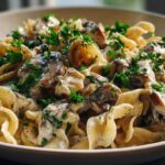 Vegan Creamy Mushroom Stroganoff