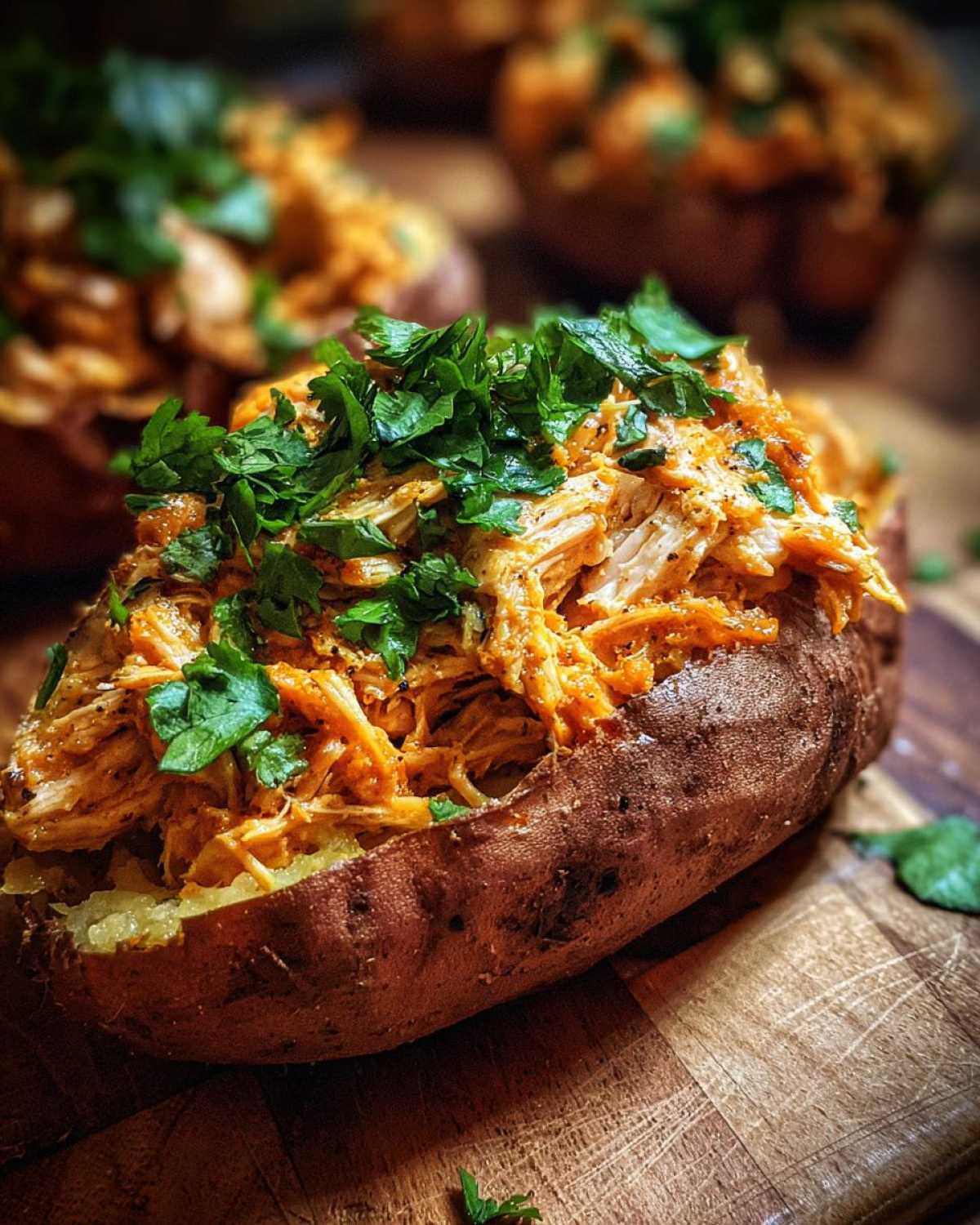 Whole30 BBQ Chicken Stuffed Sweet Potatoes - detail 1