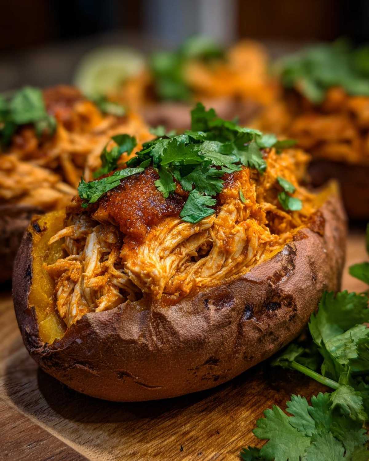 Whole30 BBQ Chicken Stuffed Sweet Potatoes - detail 4