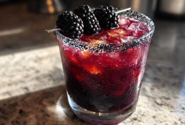 Witch’s Brew Blackberry Margarita (Halloween Cocktail)