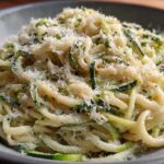 Zucchini Noodle Alfredo (Lightened Up)