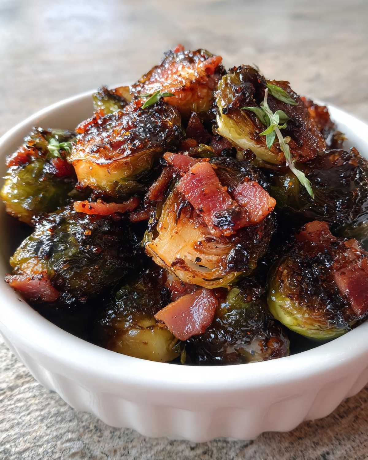 Air Fryer Maple Bacon Brussels Sprout Bites - detail 1