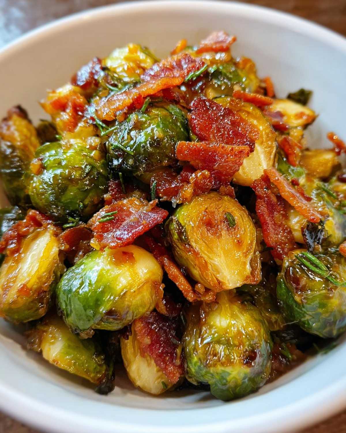 Air Fryer Maple Bacon Brussels Sprout Bites - detail 3
