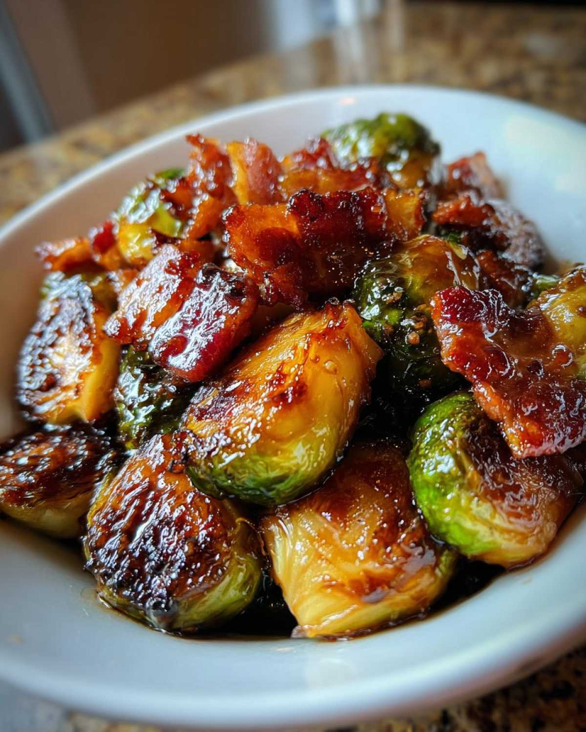 Air Fryer Maple Bacon Brussels Sprout Bites - detail 4