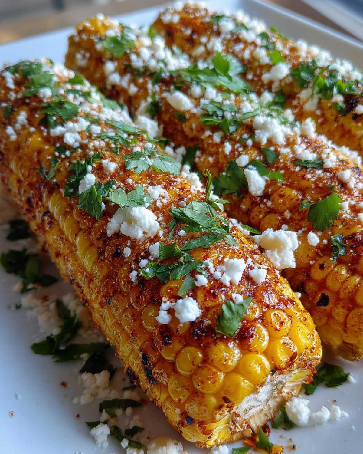 Air fryer Mexican street corn - detail 3