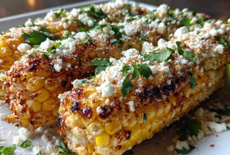 Air fryer Mexican street corn