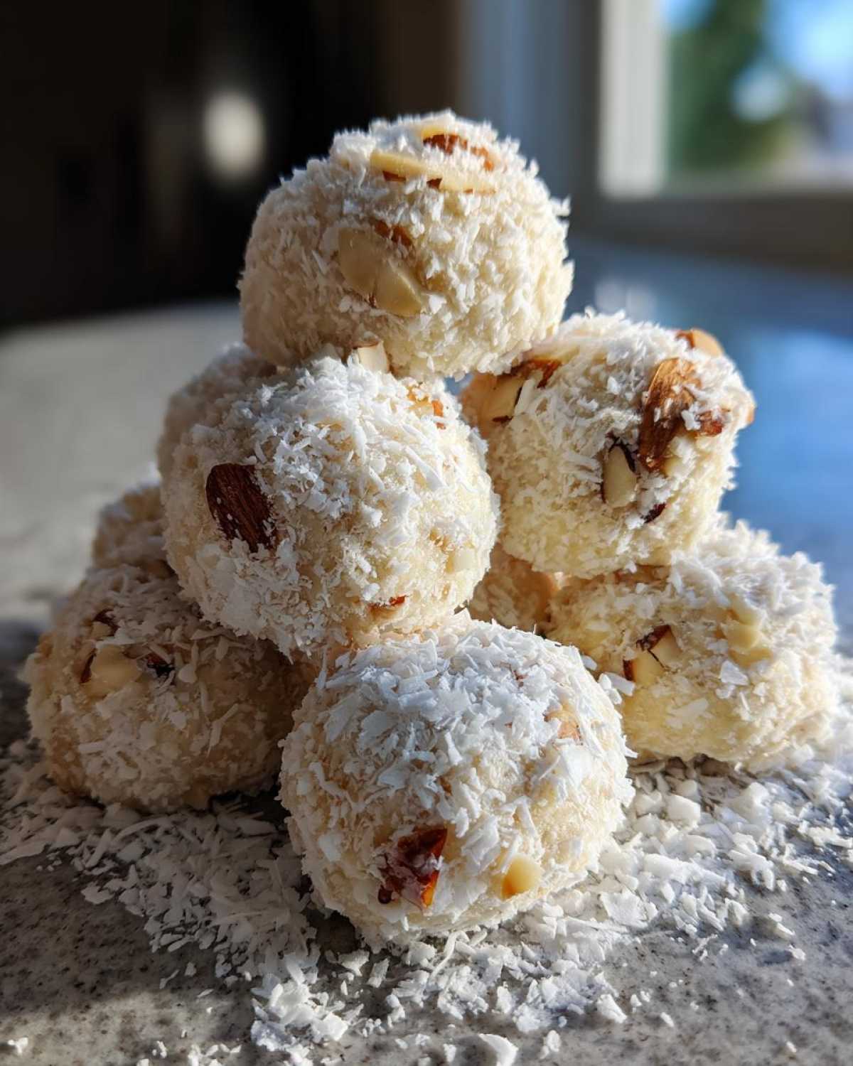 Almond Joy Snowball Cookies - detail 2