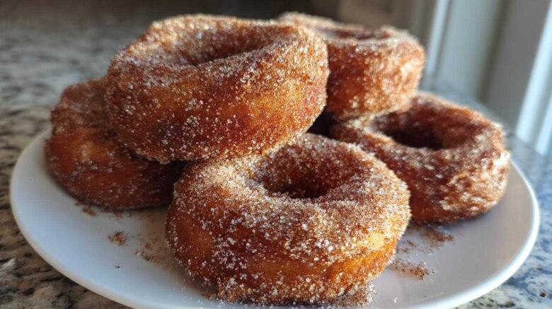 Apple Cider Donuts with Cinnamon Sugar