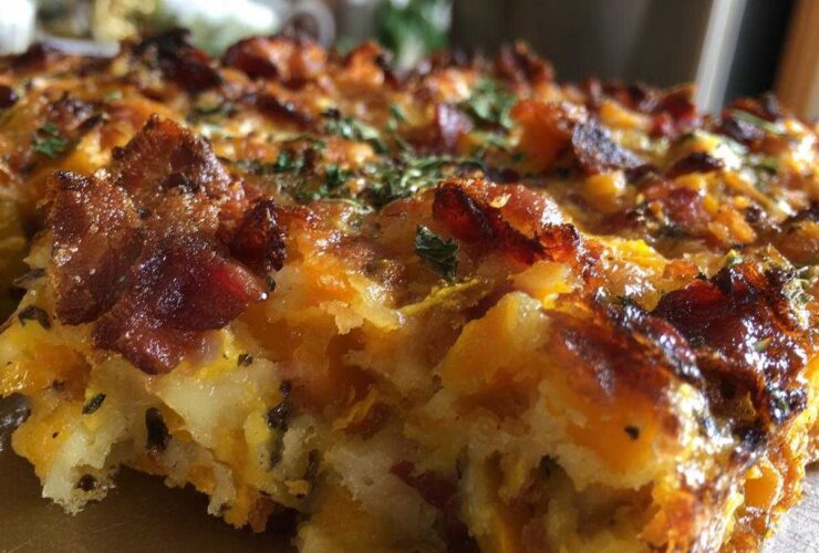 Bacon squash casserole