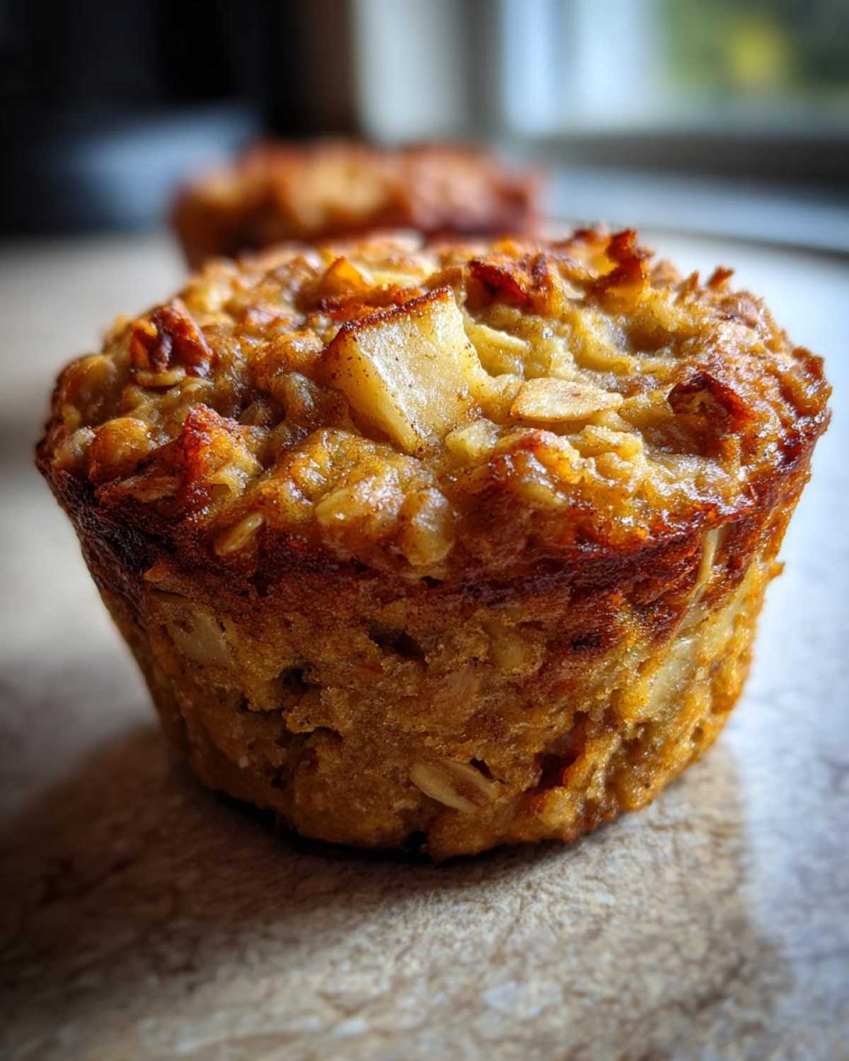 Baked Apple Cinnamon Oatmeal Cups - detail 3