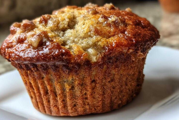 Banana walnut muffins