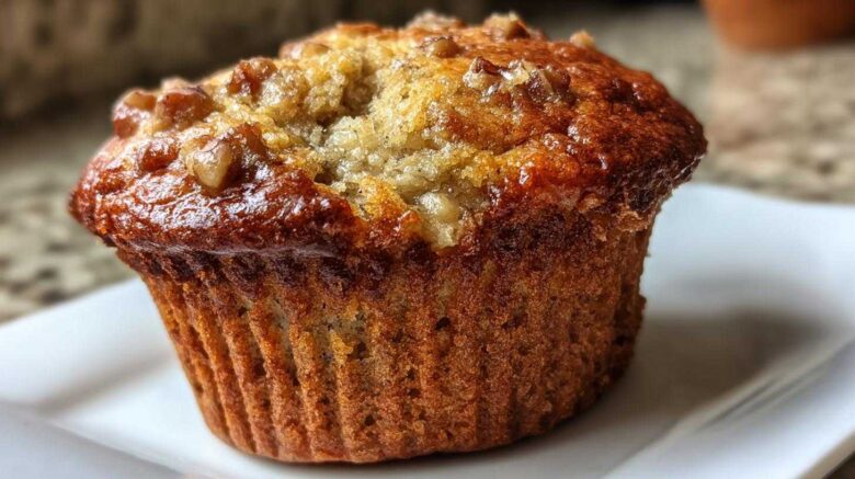 Banana walnut muffins