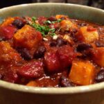 Beetroot and Black Bean Chili