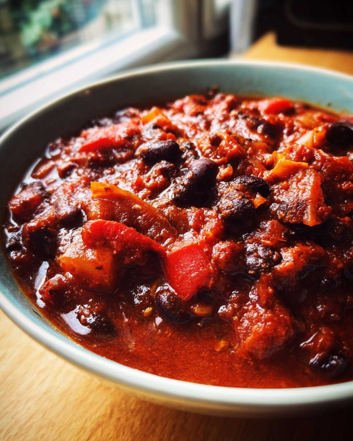 Beetroot and Black Bean Chili - detail 2
