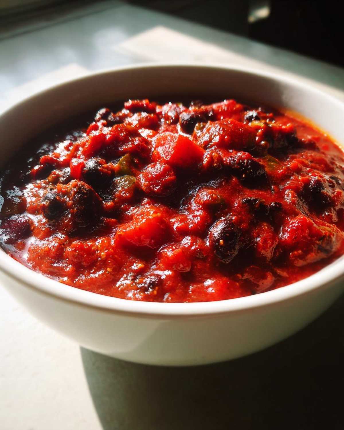 Beetroot and Black Bean Chili - detail 3