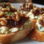 Blue Cheese and Fig Crostini