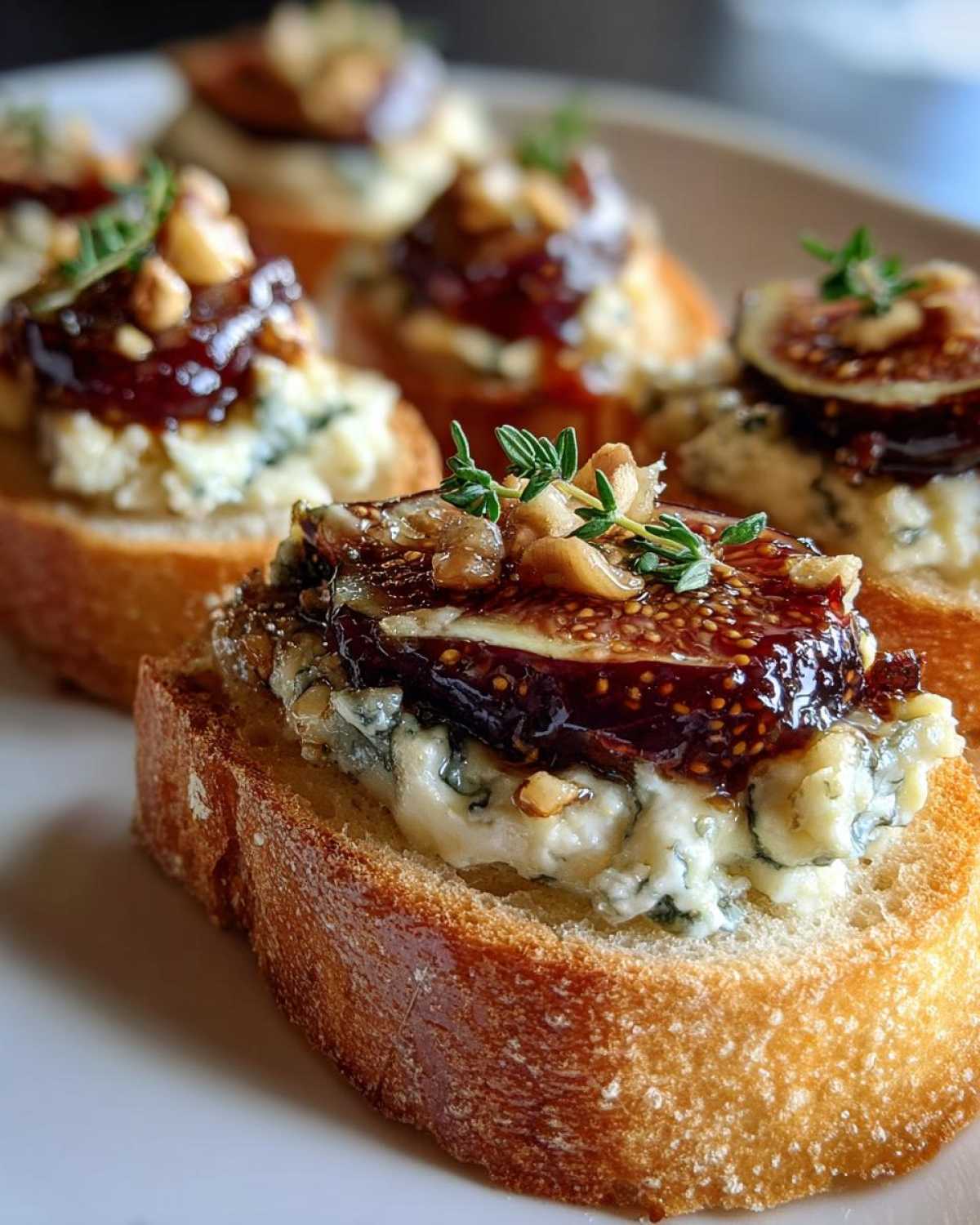 Blue Cheese and Fig Crostini - detail 2