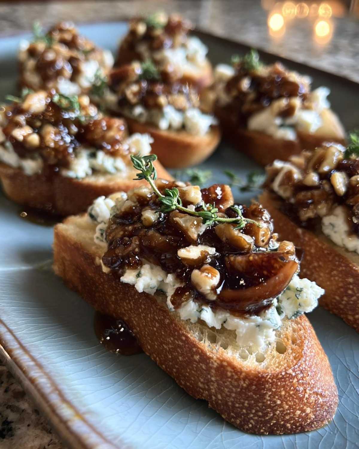 Blue Cheese and Fig Crostini - detail 4