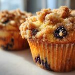 Blueberry streusel muffins