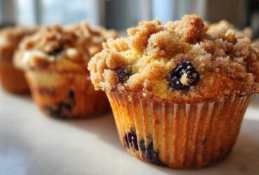 Blueberry streusel muffins