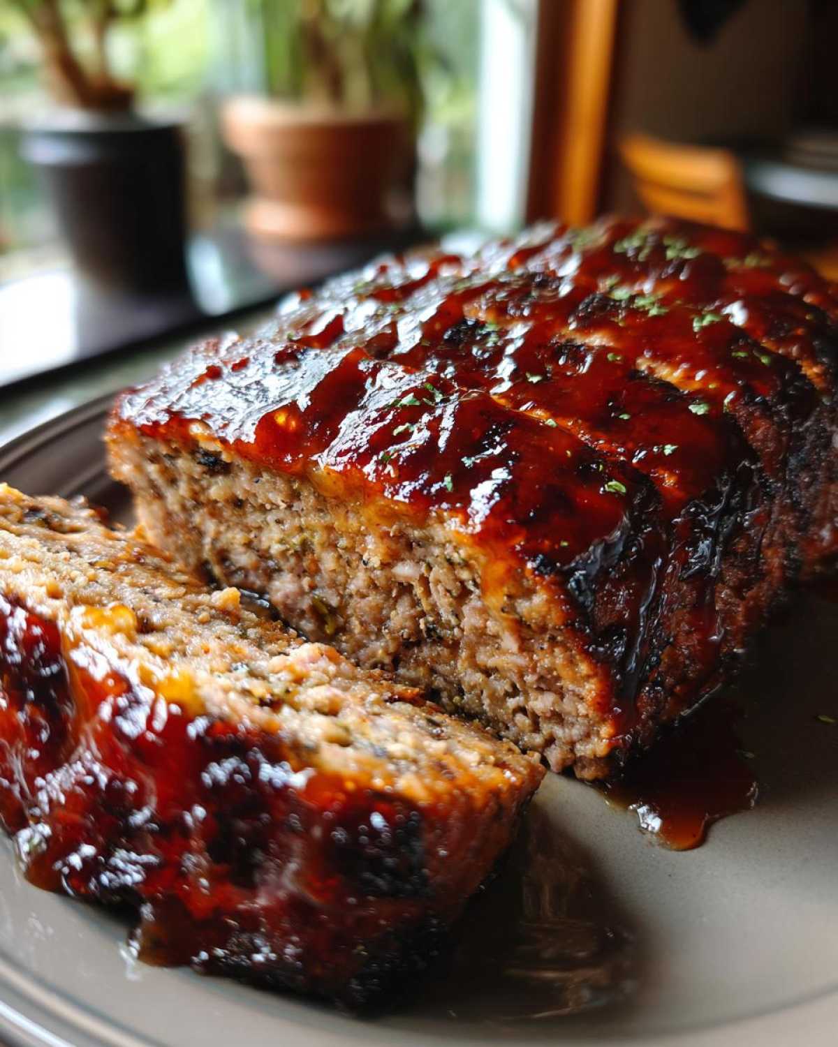 Bourbon-Maple Glazed Meatloaf - detail 1