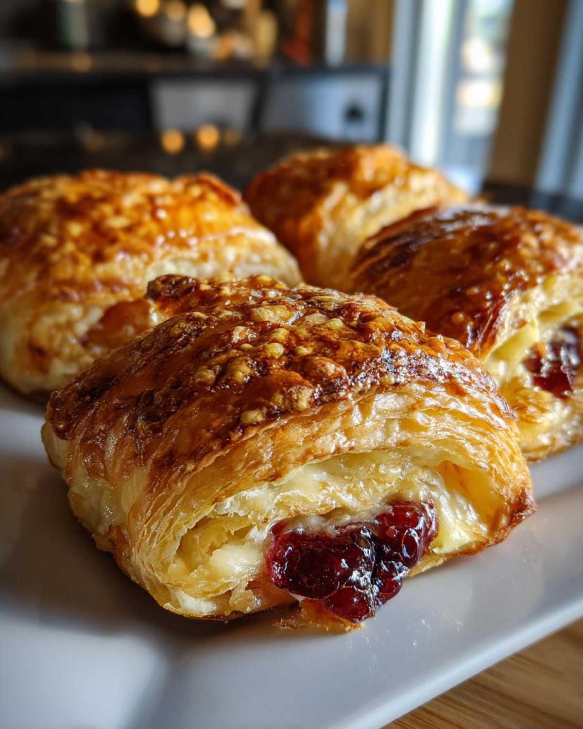 Brie and Cranberry Puff Pastry Twists - detail 2