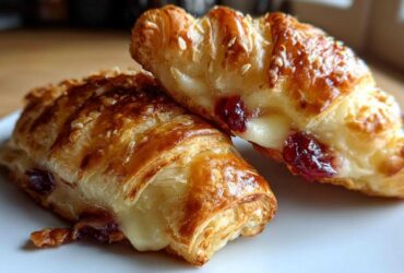 Brie and Cranberry Puff Pastry Twists