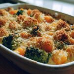 Broccoli cheddar squash casserole