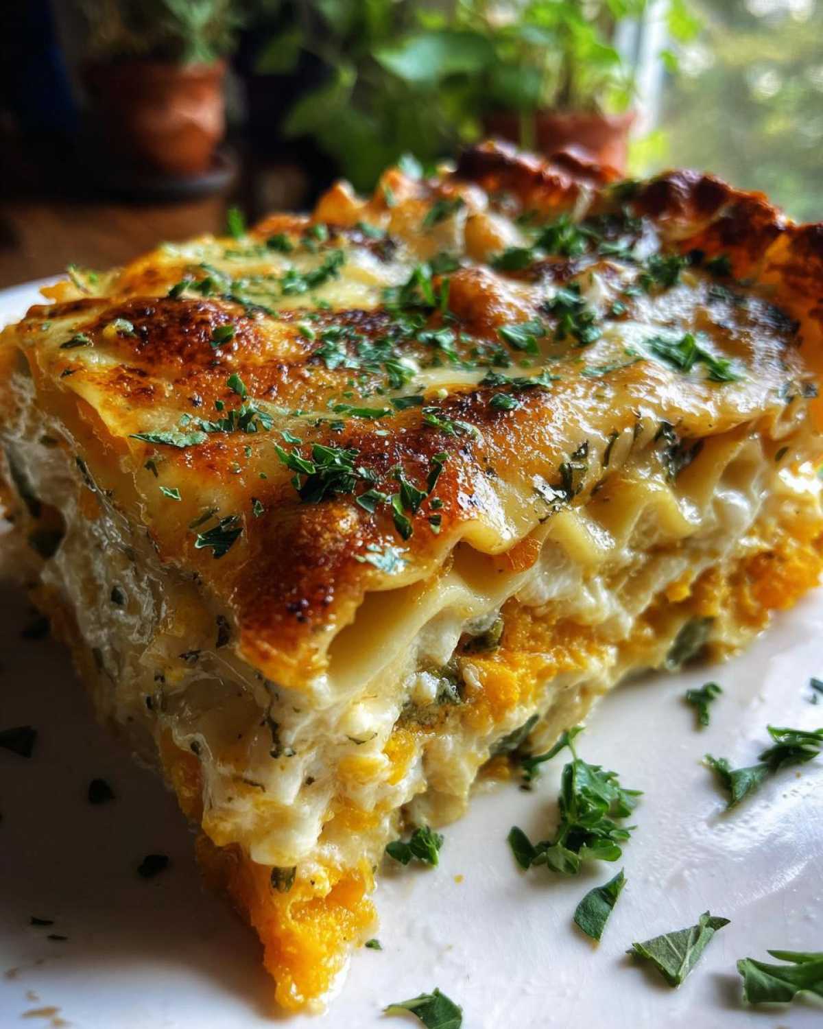 Butternut Squash and Sage Lasagna - detail 4