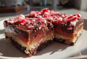 Candy Cane Crunch Bars